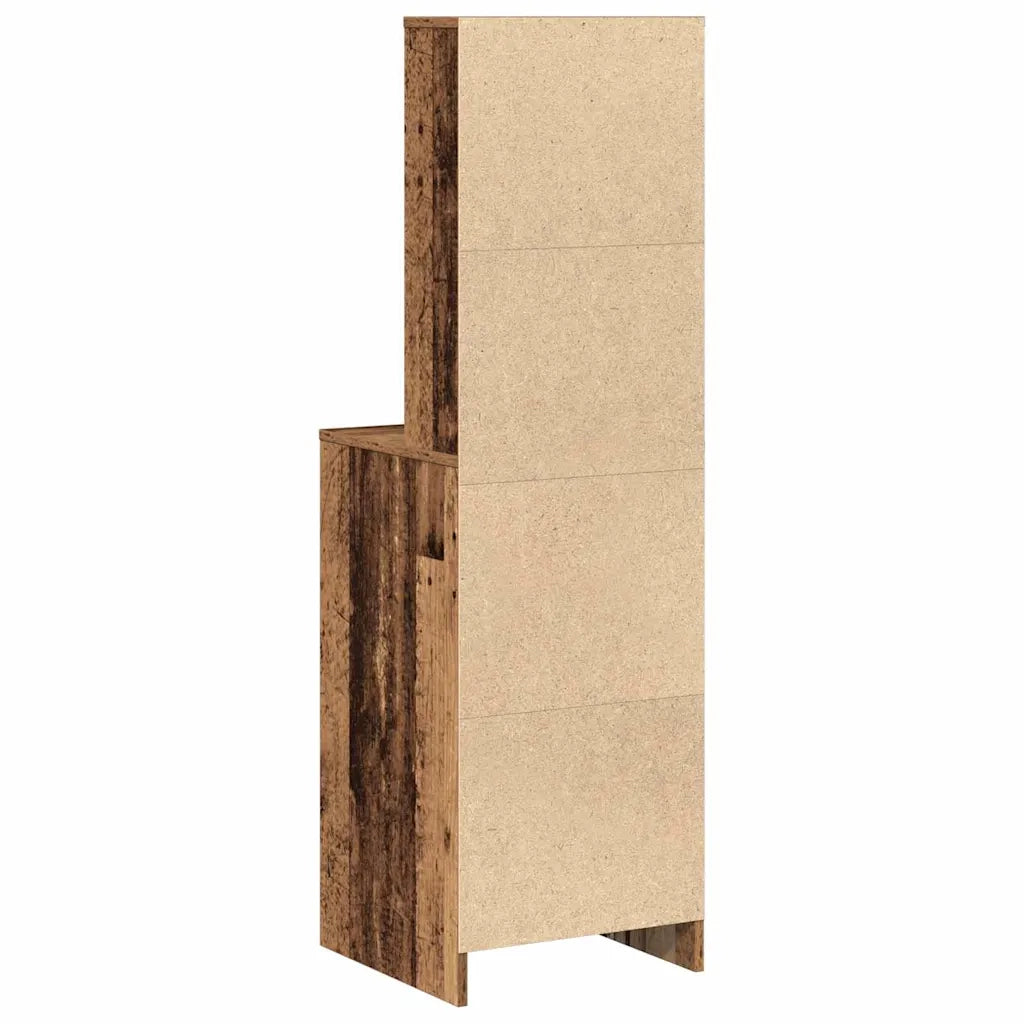 Credenza | Madia | Buffet da pranzo | Armadio da pranzo Legno vecchio 40 x 41 x 135 cm Legno multistrato