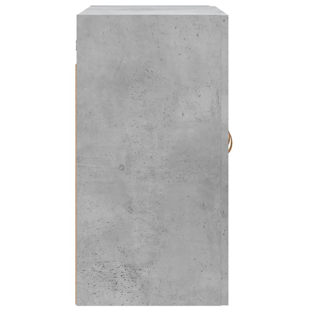 Mobiletto a muro rettangolare funzionale con vano contenitore 60 x 31 x 60 cm in legno composito grigio cemento 02_0048788