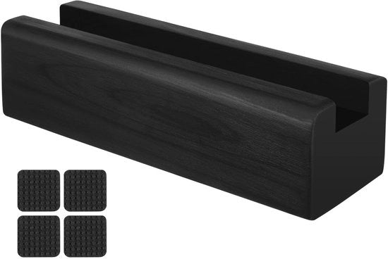 Specchio da trucco completo con base in legno per pavimento con supporto antiscivolo e base di sostegno