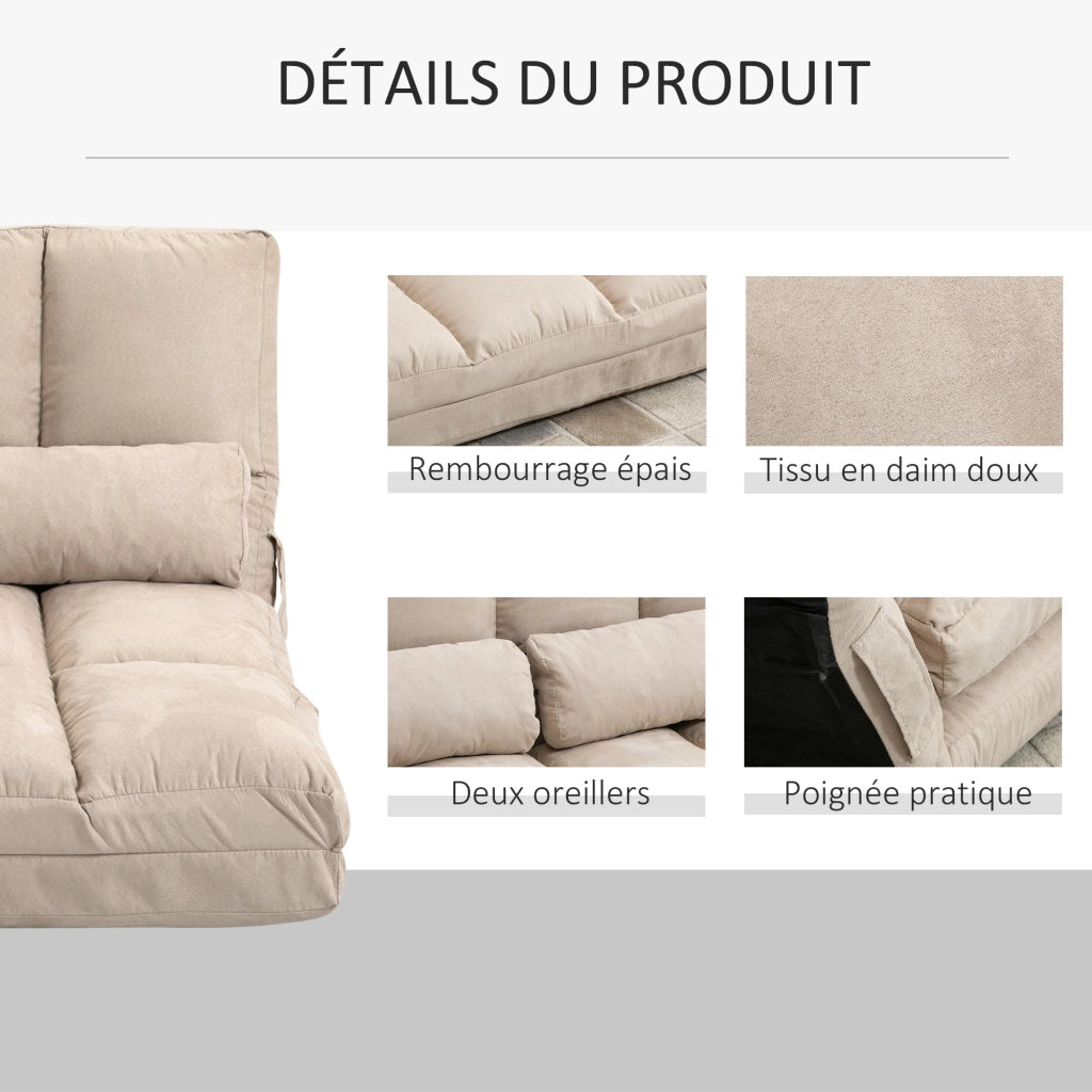 Poltrona reclinabile con cuscini ¨C Minimal ¨C grigio scuro