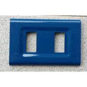 Trade Shop - Placchette Placche In Abs Serie Magic Elite Bticino Compatibili Color Copriprese - Blu Cielo -2 Fori     -