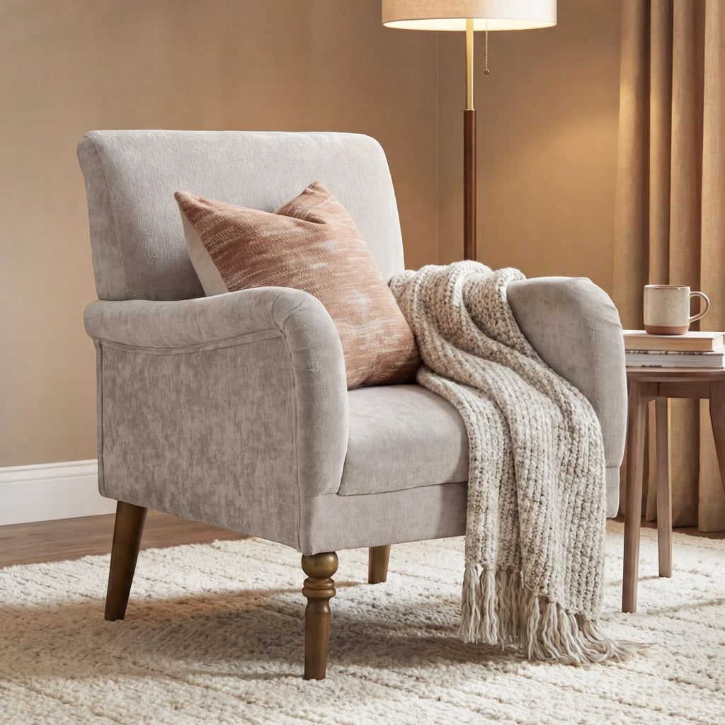 Poltrona ¨C zephmum ¨C Tessuto Grigio