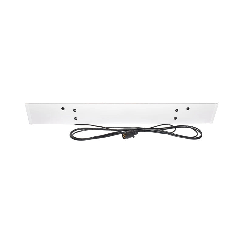 Gancio di traino da 1220 mm, 2 luci a LED, 1 fendinebbia a LED, 2 triangoli riflettenti, cavo da 6 m e presa a 7 pin 12/24 V