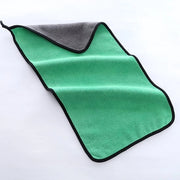Asciugamano per auto a microfibra, superassorbente, resistente alle graffi, ideale per pulire auto, moto, vetri e bagni. Asciugamano professionale, verde oliva, 50*100cm.
