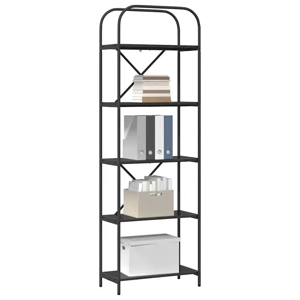 Libreria Rovere Nero 60 x 30 x 183 cm Legno multistrato 879851