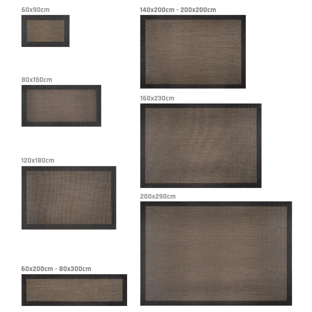 Tappeto vinilico di alta qualità bronzo-nero 80x150