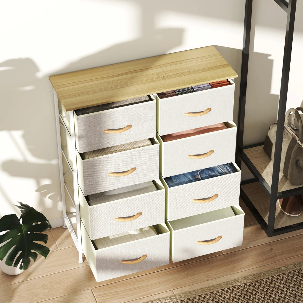 Com¨° con cassetti in tessuto ¨C Minimal ¨C 120x40x