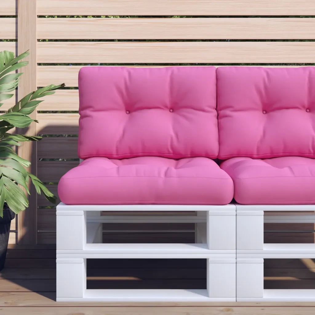 Cuscini per Pallet 2 pz Rosa in Tessuto 360687