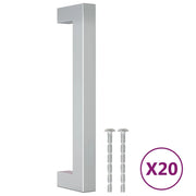 Maniglie per Mobili 20 pz Argento 128mm in Acciaio Inox CFW4690027