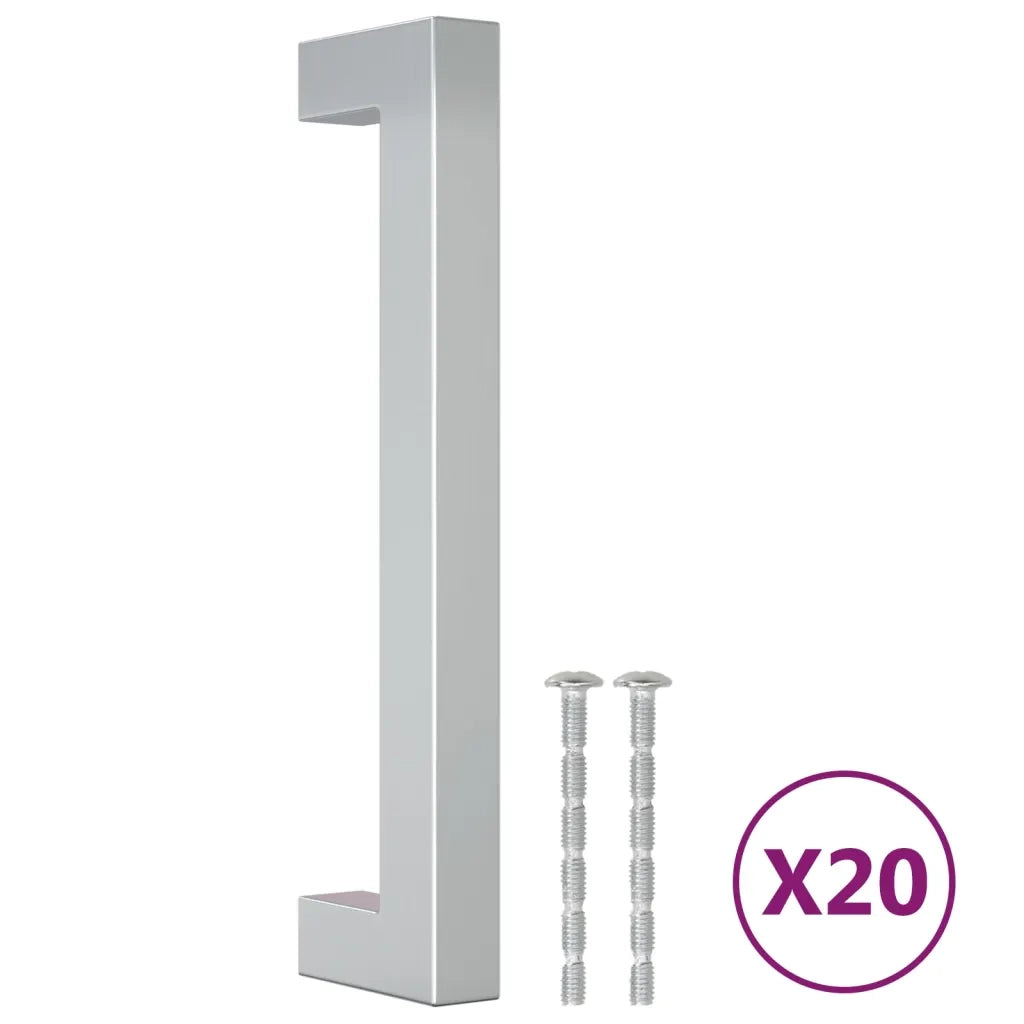 Maniglie per Mobili 20 pz Argento 128mm in Acciaio Inox CFW4690027