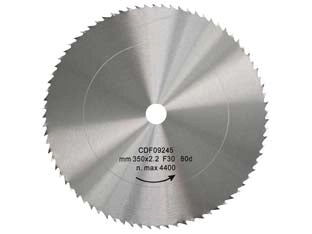 DISCO LAMA CIRCOLARE CROMO VANADIO DENTATURA NORMALE  ø mm.550 foro 30 denti 80 sp.mm.3,0    EXCEL