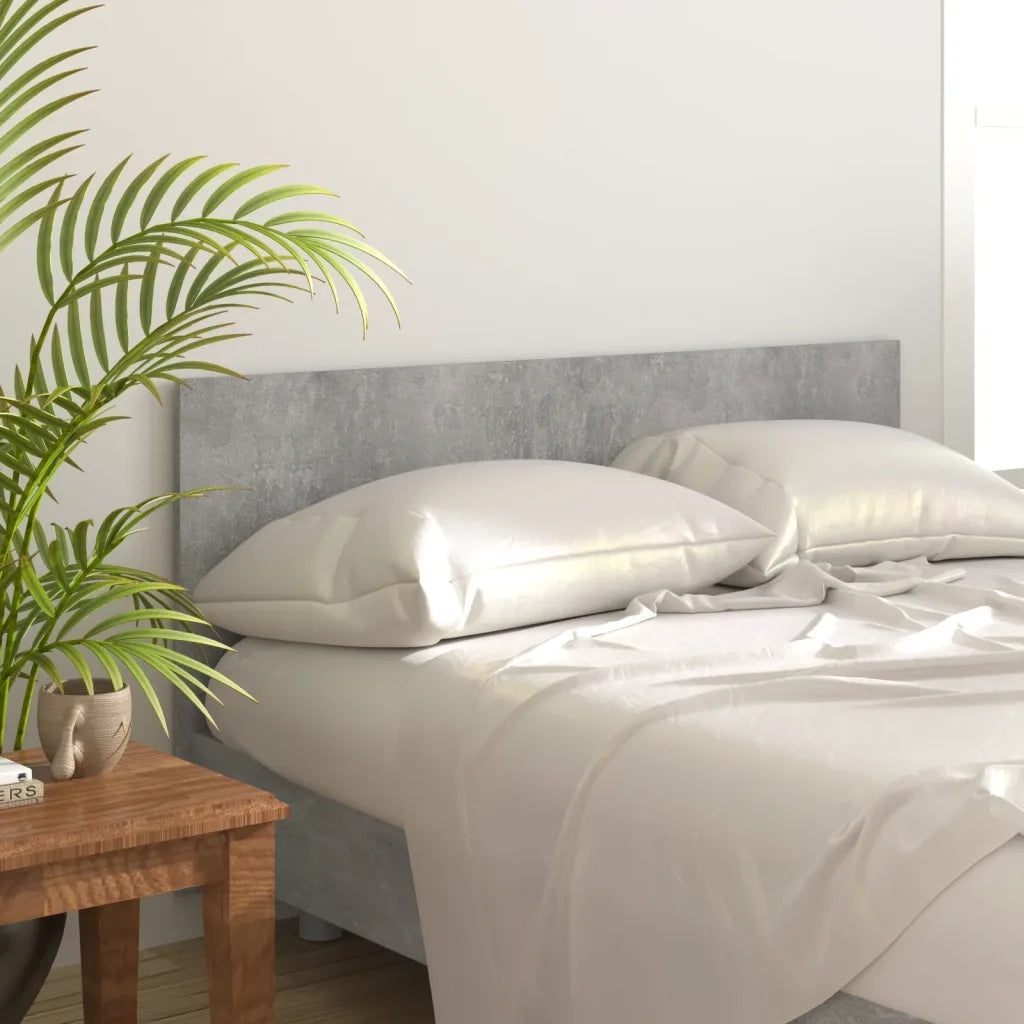 Testiera | Testata Letto Grigio Cemento 160x1,5x80cm in Legno Multistrato