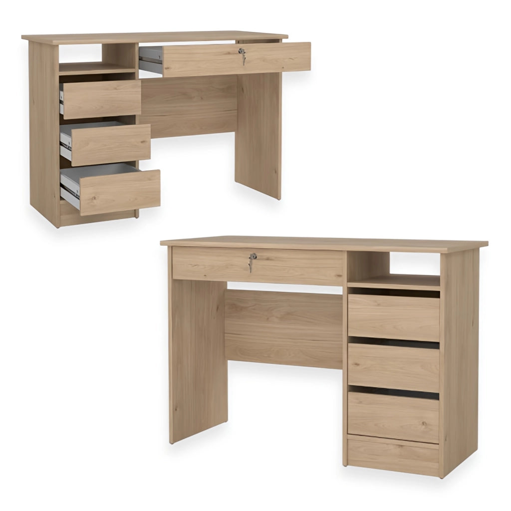 KIT SCRIVANIA FUCTION PLUS 109X48X75 QUERCIA
