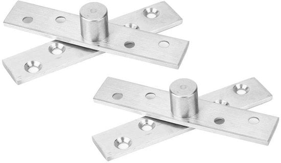 Scharniere a 360 gradi di rotazione - Acciaio inossidabile - Scharniere 95x19mm - Resistente alla corrosione - Fori a viti sommersi - Resistenza al trascinamento - Scharniere per porte