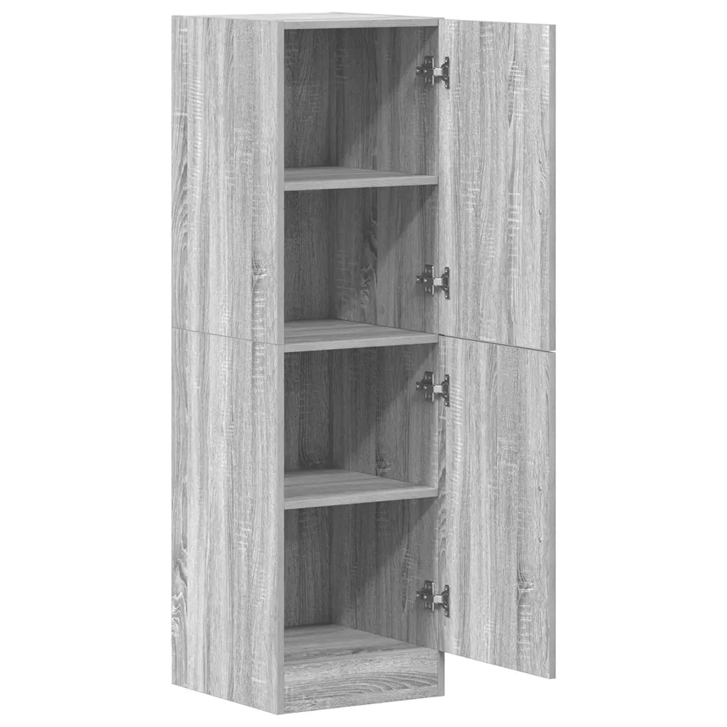 Pensile da cucina | Armadietto Cucina Grigio Sonoma 38x41,5x131,5 cm in Legno