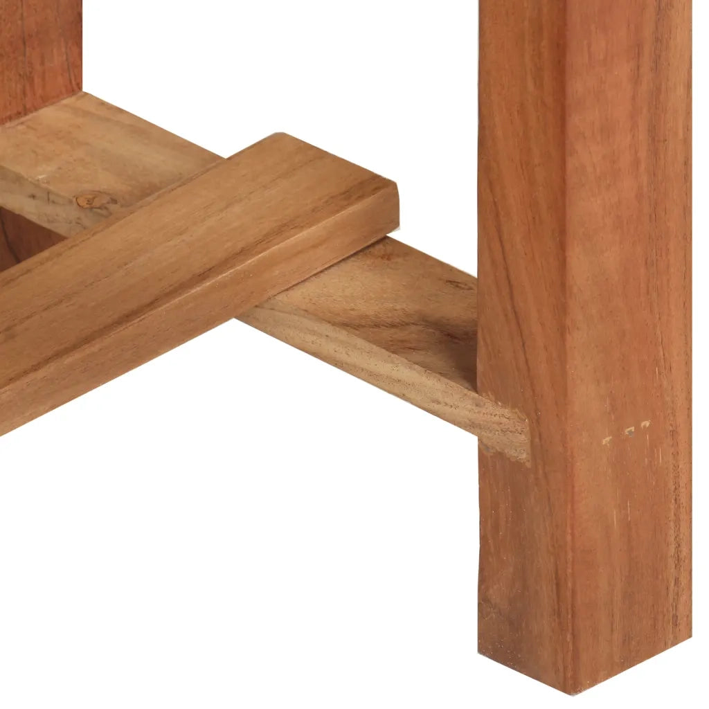 Credenza-Buffet-Armadio da cucina 115x35x75 cm in Legno Massello di Acacia