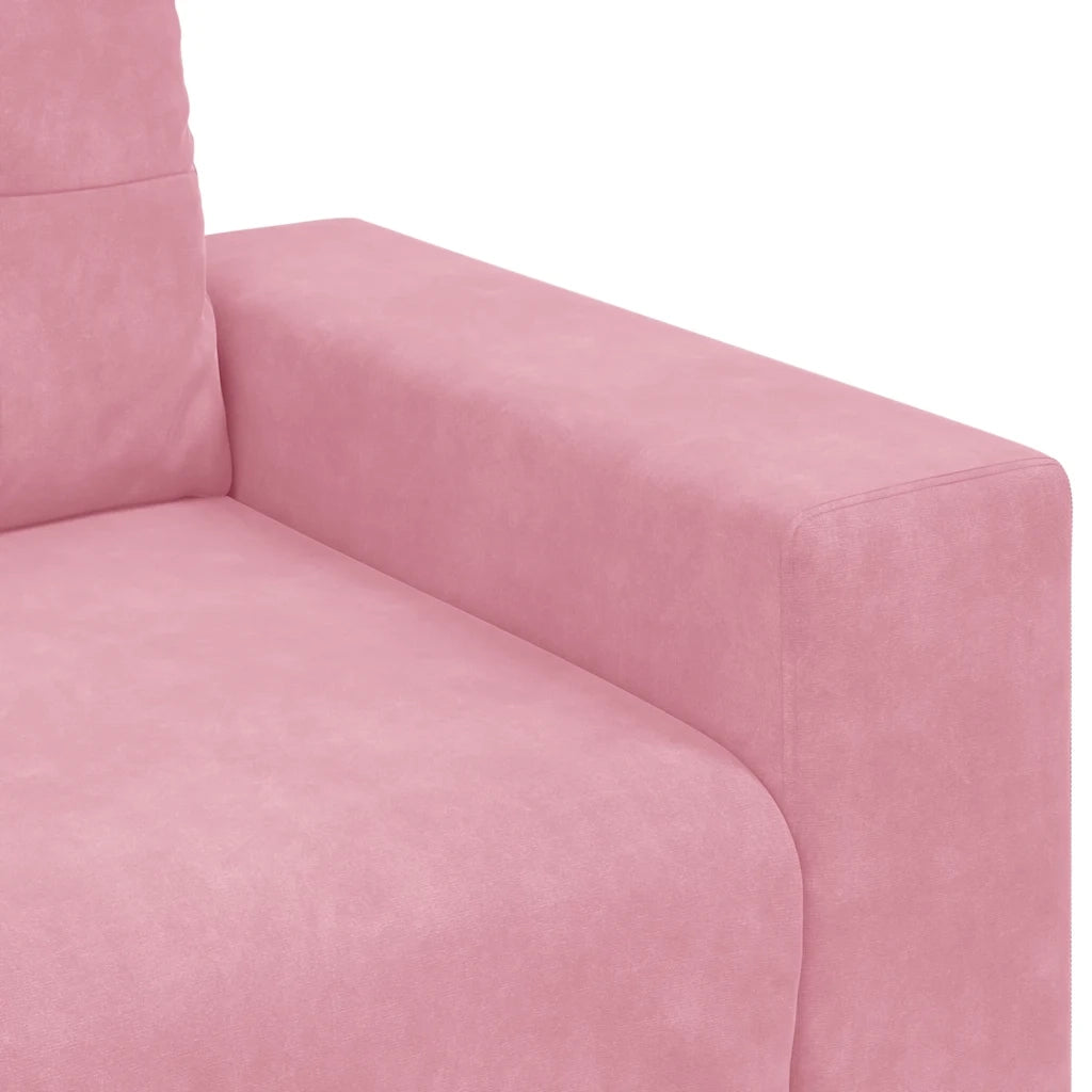 Divano Sedia Rosa 100x78x80 cm Velluto 4105101