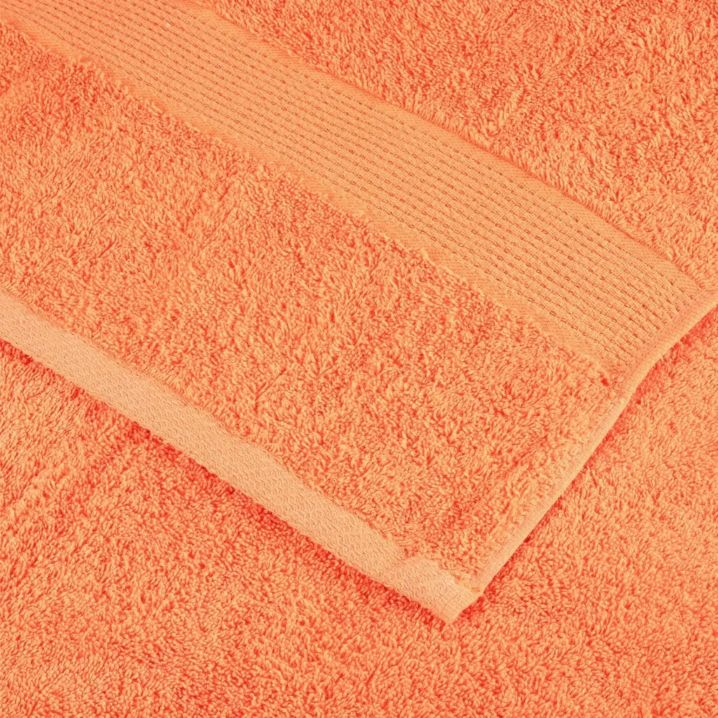 Asciugamani Doccia SOLUND 10 pz | Teli per bagno Arancioni 70x140cm 600g/m2