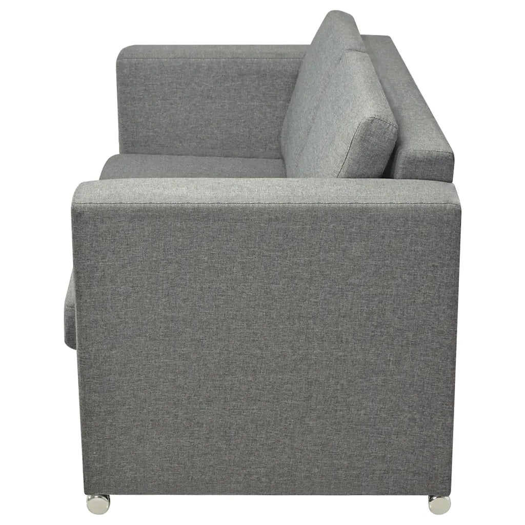 2 Pz Set di Divani in Stoffa Grigio Chiaro  cod mxl 16808