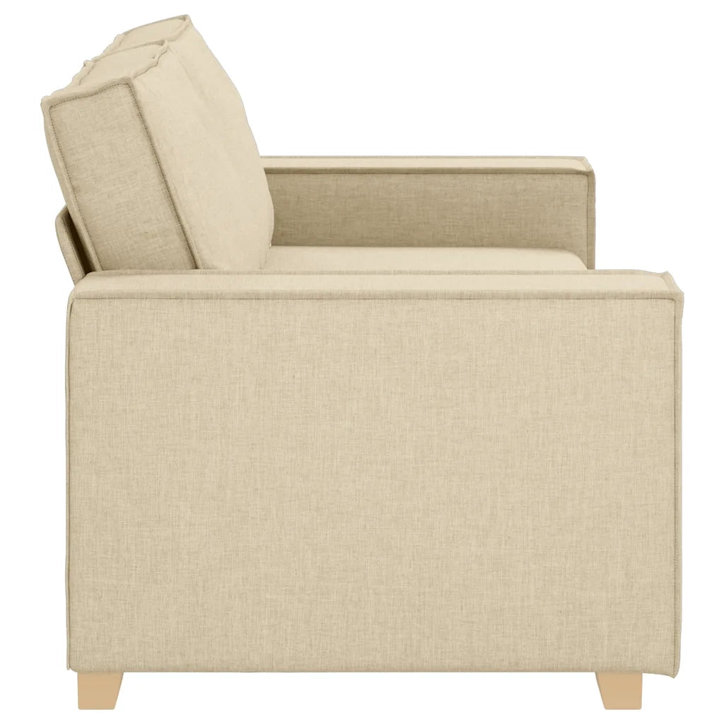 Divano a 2 posti Crema 180x78x84 cm Tessuto 4104987