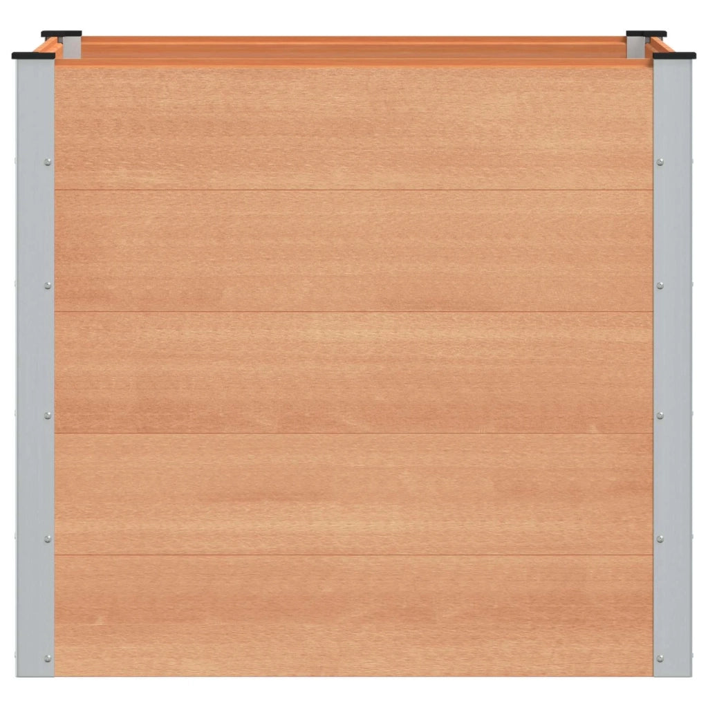 Fioriere | Cassetta per fiori | Letto rialzato da giardino Marrone 100 x 100 x 91 cm