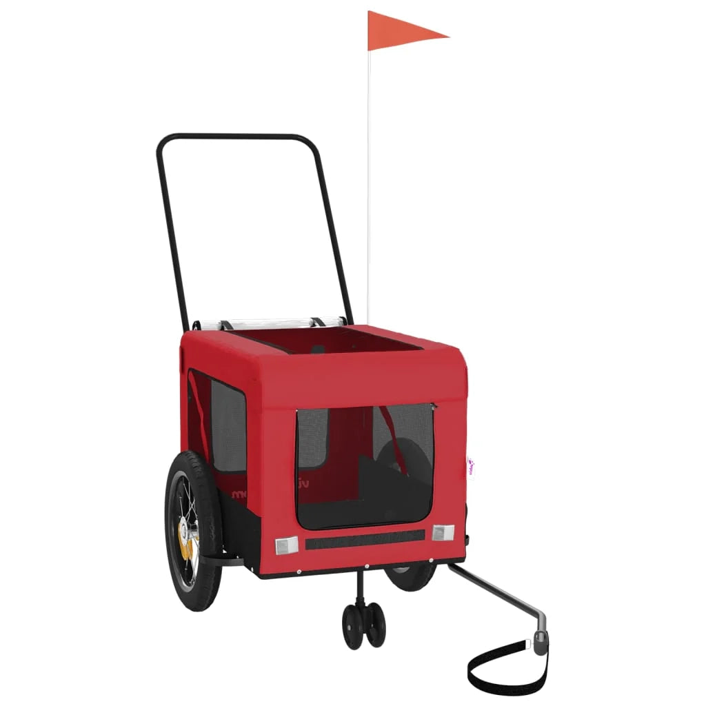 Rimorchio/carrello per animali domestici rosso 02_0044367