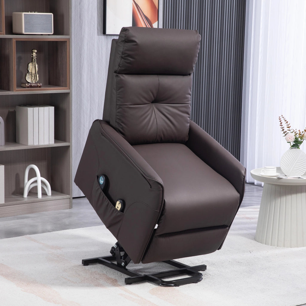 Poltrona Relax Alzapersona Reclinabile Massaggiante Riscaldamento ¨C Xylo ¨C Marrone
