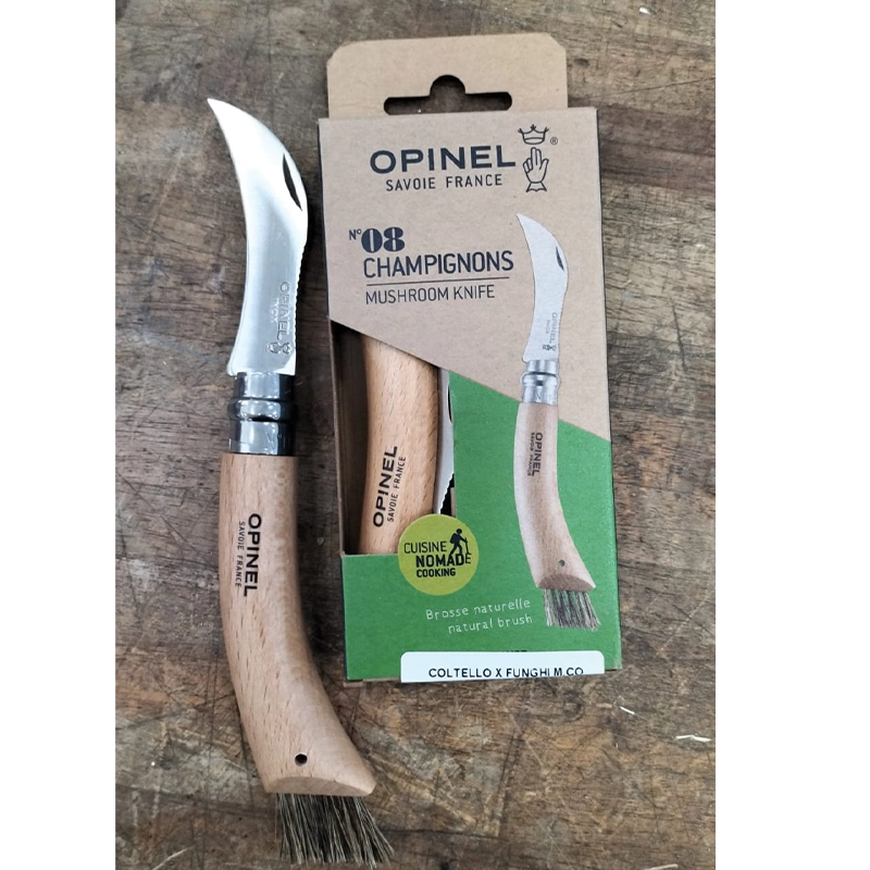 Coltello funghi con manico in legno