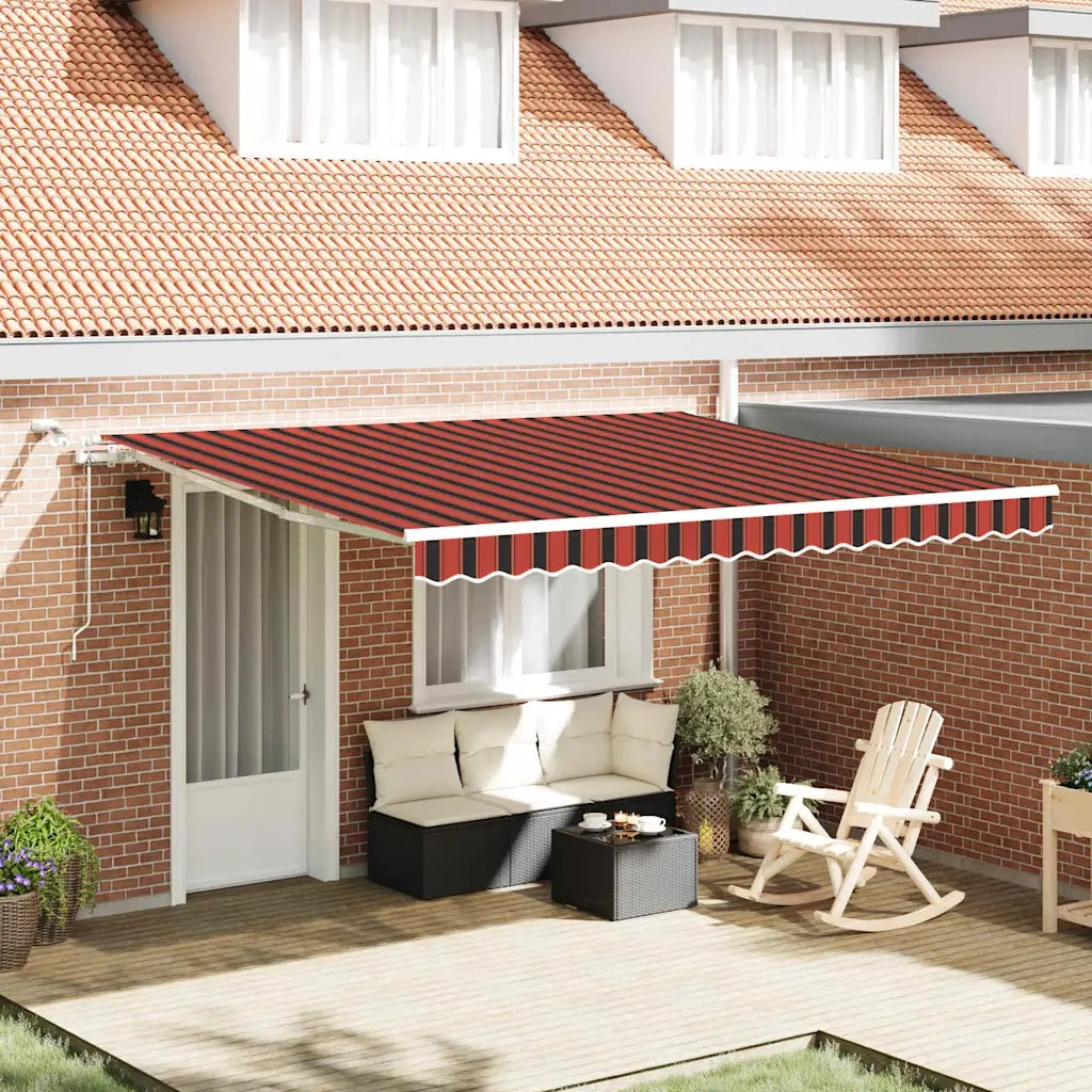 Tenda Retrattile Arancione e Marrone 400 × 350 cm 3330738