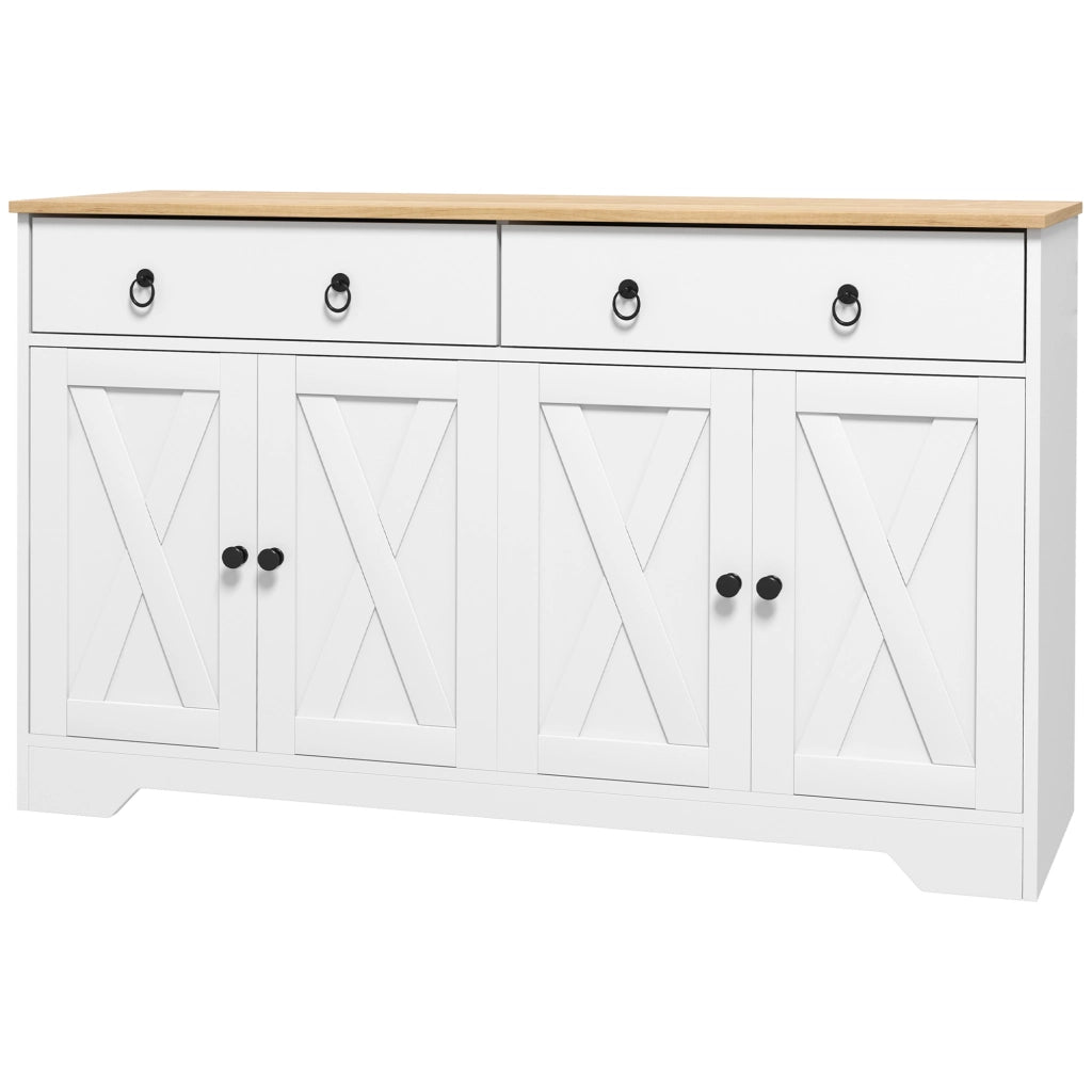 Armadio da cucina ¨C zephmum ¨C bianco 2 ante 2 cassetti