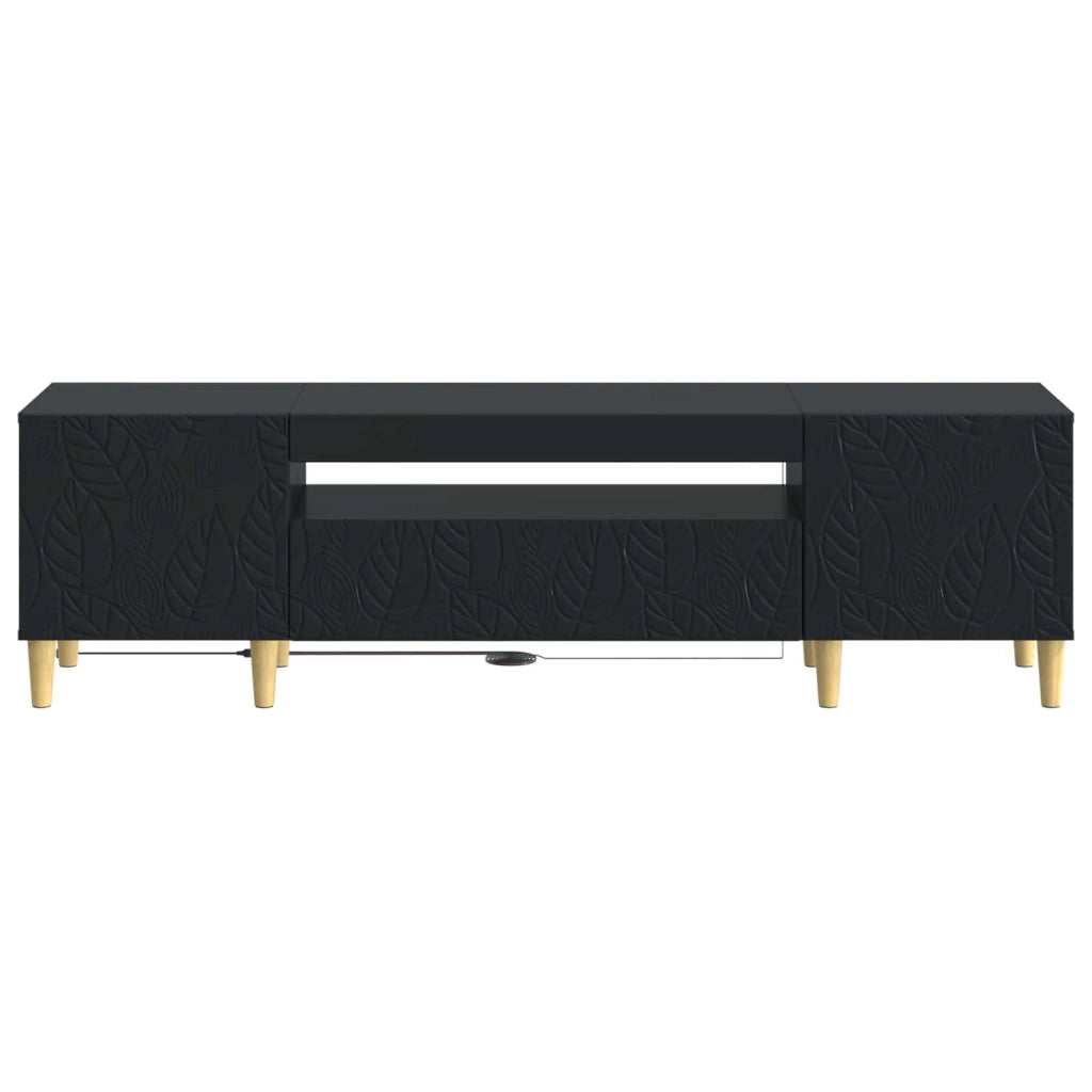 Mobile TV LED Nero Legno ingegnerizzato 897126