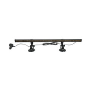 Barra stroboscopica LED da 62 cm con ventose, 60 W, 10-30 V, strobo a 9 colori, 15 modalità di illuminazione