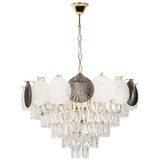 Lampada A Sospensione In Cristallo Swe084-cp 60cm Gold