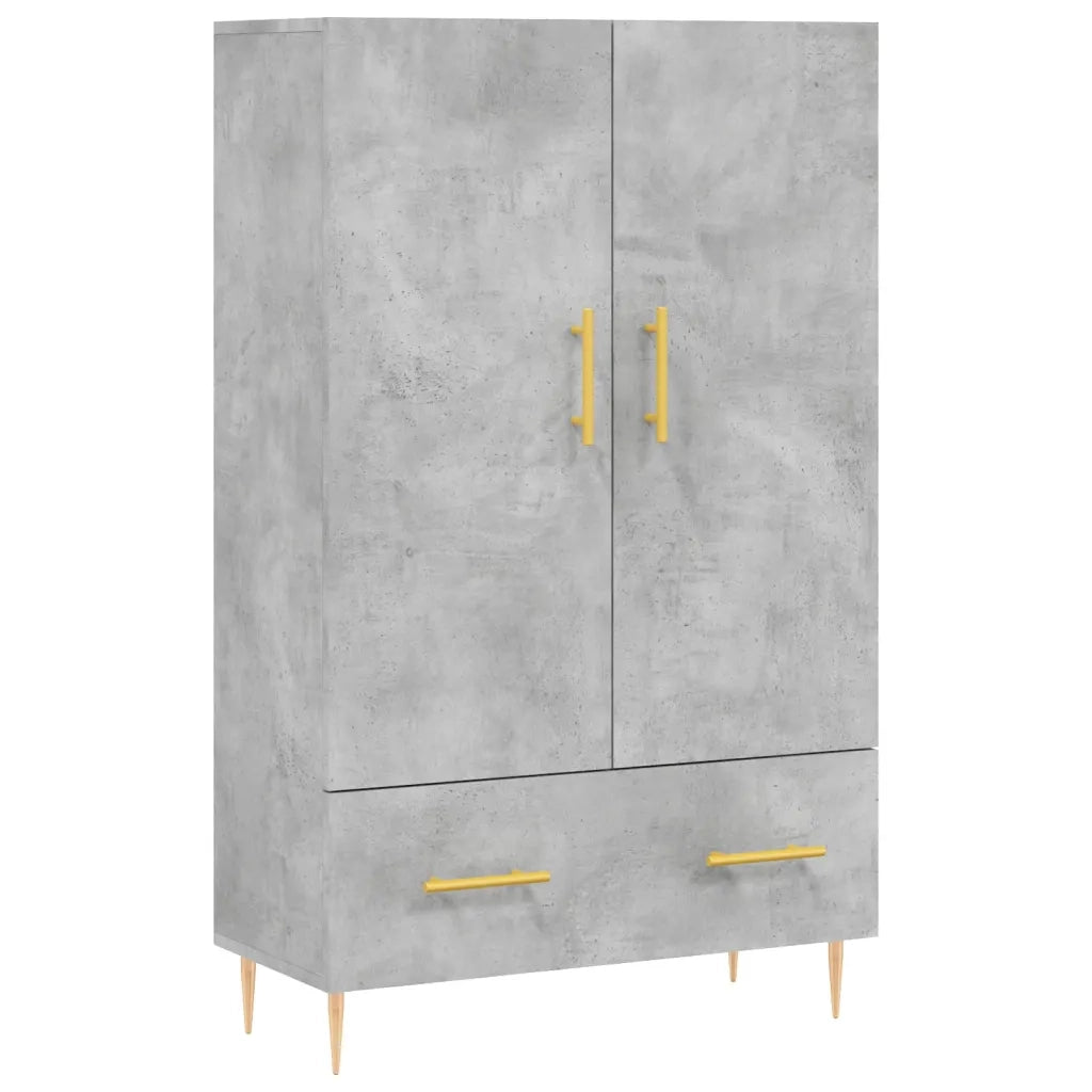Credenza | Madia | Buffet da pranzo | Armadio da pranzo Grigio Cemento 69,5x31x115 cm in Legno Multistrato