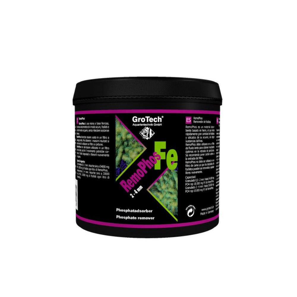 Grotech Remophos FE ( Resina per l'eliminazione dei Fosfati e Silicati ) Granulometria: 0.5-2 mm, Formato: 500 ml