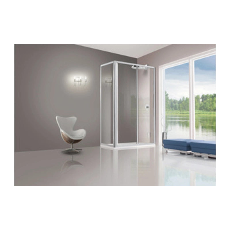 PARETE FISSA CRISTALLO TRASP. 3 MM 78/82 CM  1 PZ
