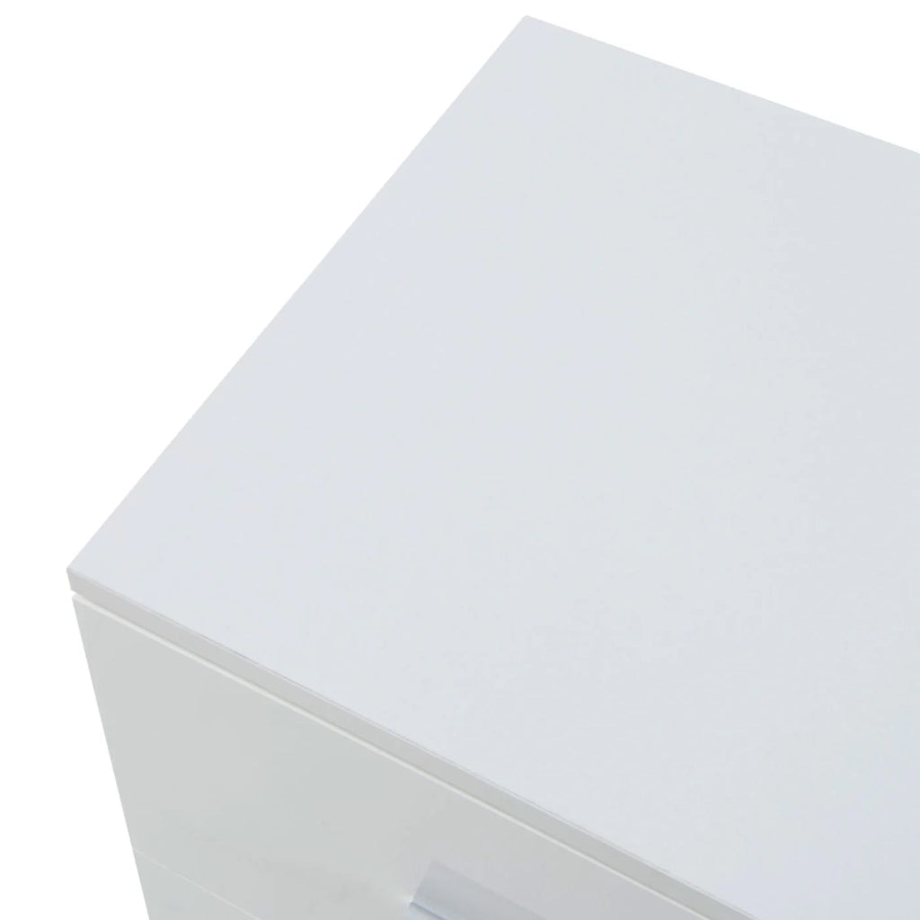 Set di 2 comodini con 3 cassetti 66 x 37 x 35 cm truciolare bianco 03_0010606