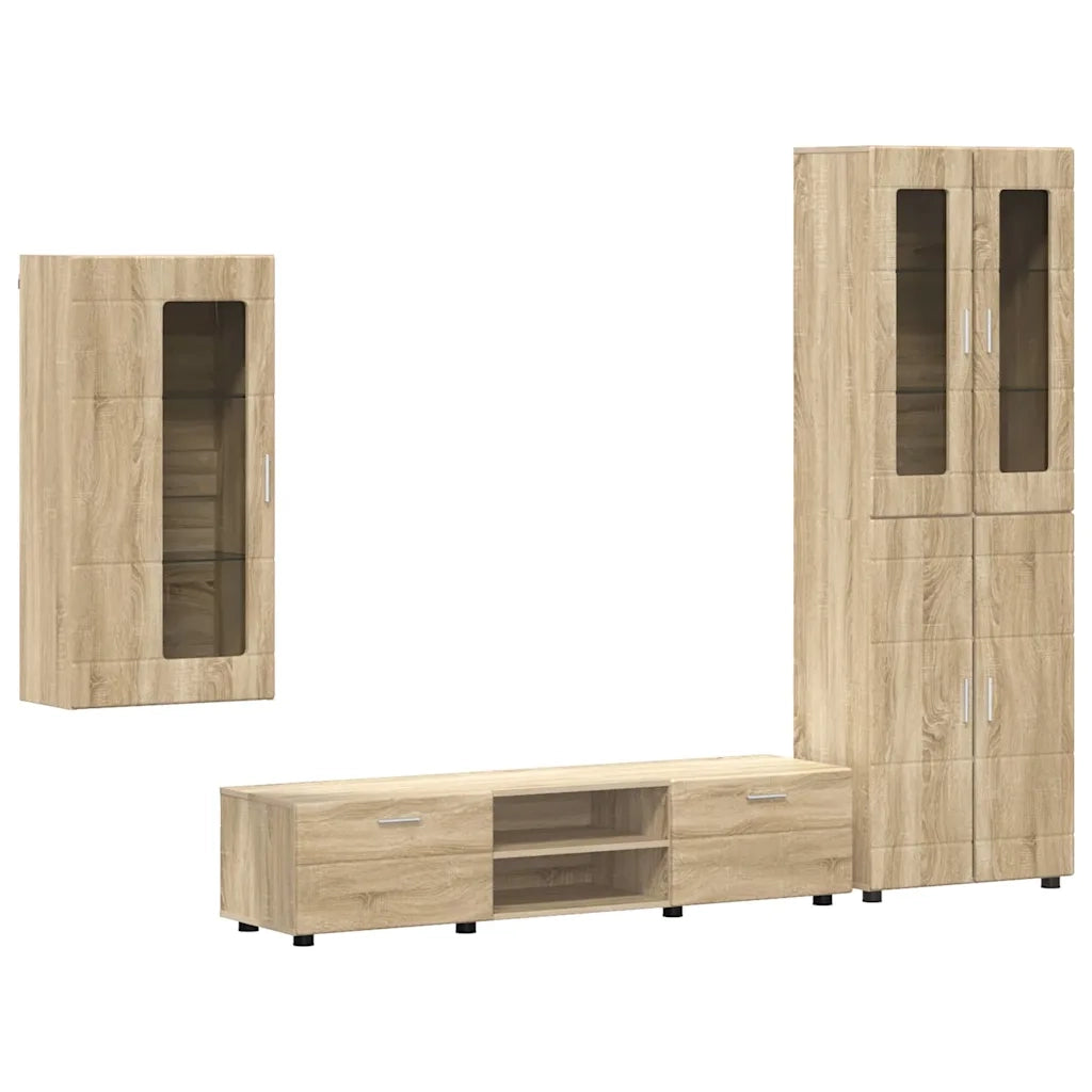 Set mobile TV FLORIN 3 pcs Rovere Sonoma Legno multistrato 3397966