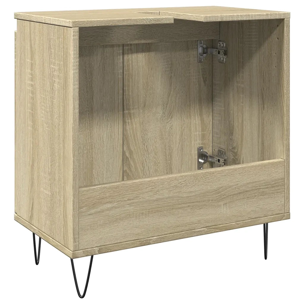 Mobile da Bagno | Armadio da bagno Rovere Sonoma 58x33x60 cm in Legno Multistrato