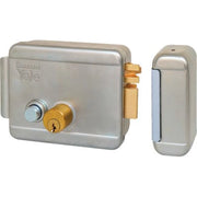 SERRATURA CANCELLO APPLICARE ELETTRICA 688 YALE - ZINC C.TONDO FISSO+SCR+PULS+TETT E.MM 60 SX- 1 pezzi