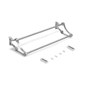 Kit di ferramenta per armadio 2 con porte scorrevoli e chiusura soft Flow con binari di superficie 2,35 m, pannelli no..