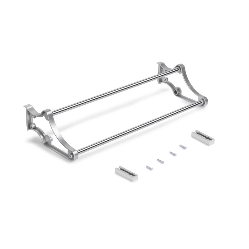 Kit di ferramenta per armadio 2 con porte scorrevoli e chiusura soft Flow con binari di superficie 2,35 m, pannelli no..
