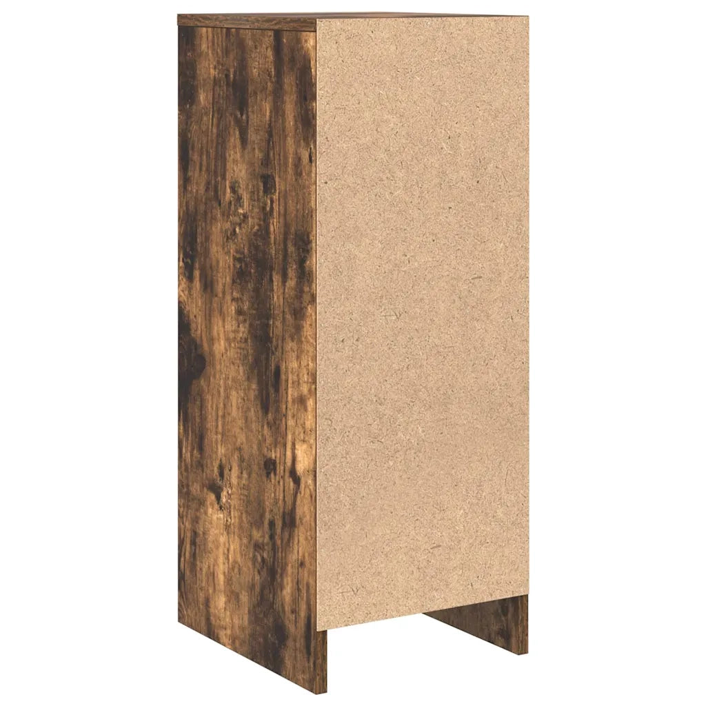 Credenza | Madia | Buffet da pranzo | Armadio da pranzo Rovere Fumo 29,5x34x76 cm in Legno Multistrato