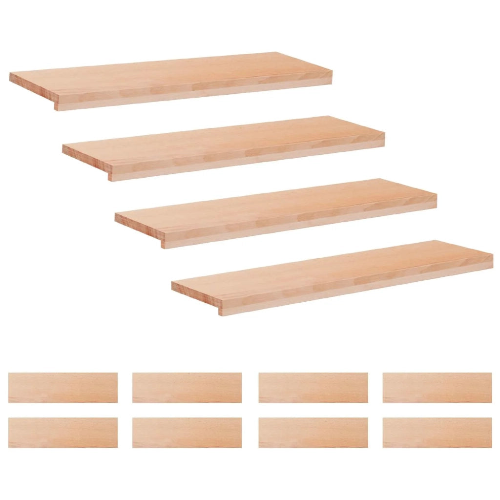 Tappeti per scale 12 pz 100 x 30 x 2 cm Naturale 3446337