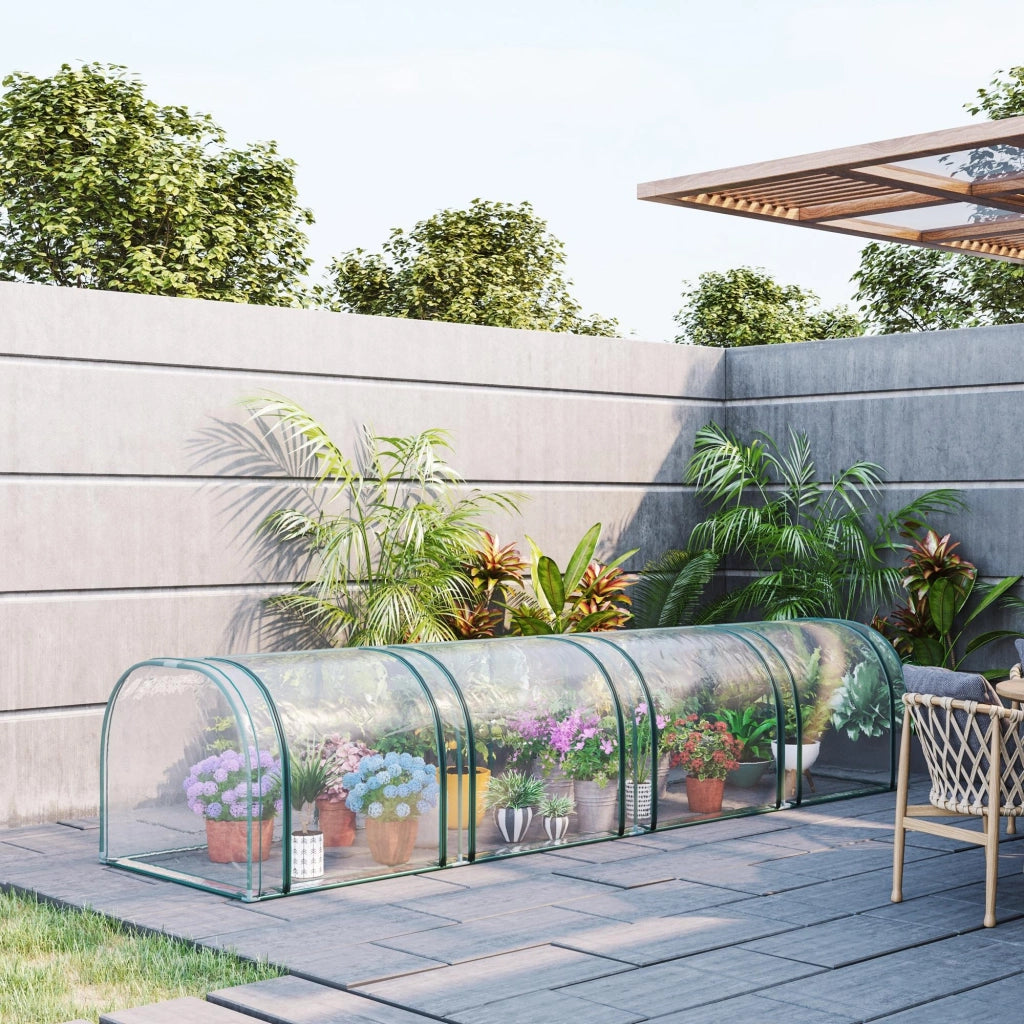 Serra da Giardino per Piante ¨C zephmum ¨C 395x100x80 cm PVC Verde