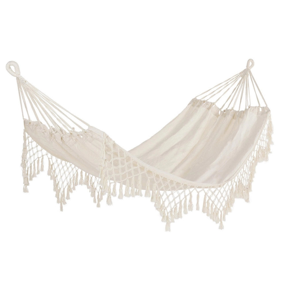 Amaca Pensile da Giardino in Legno e Tessuto Kauana Bizzotto Colore: Beige