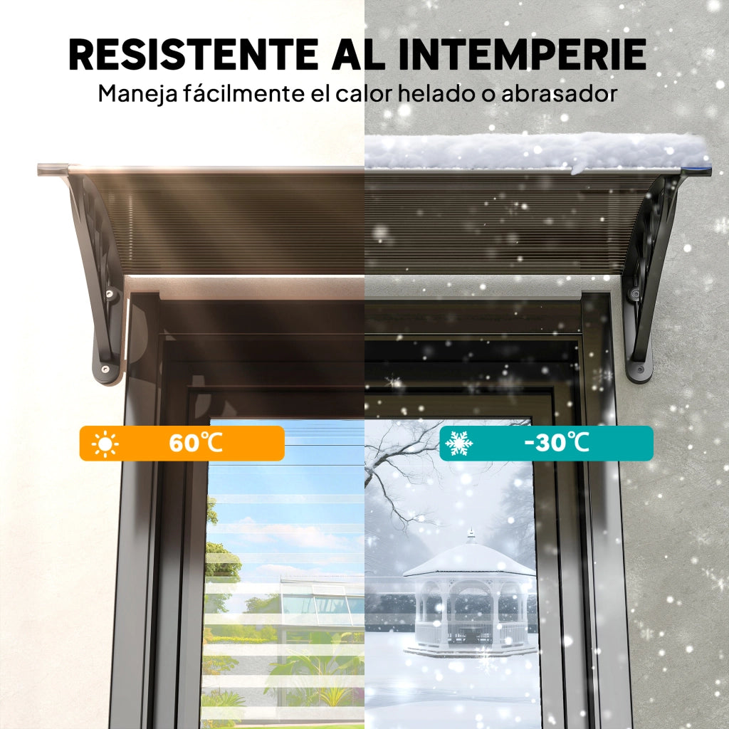 Tenda da Esterno per Porta e Finestra ¨C zephmum ¨C Marrone 75x100 cm