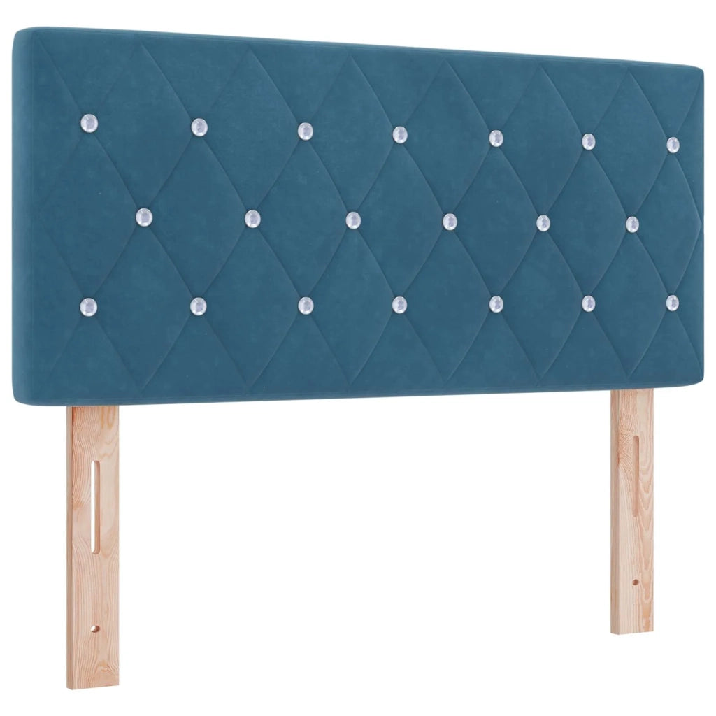 Letto ottomano con materasso Blu Scuro 120 x 200 cm Velluto 3457645