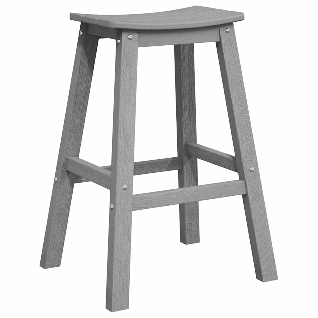 Sgabello da bar 2 pcs Grigio chiaro 52 x 43 x 73,5 cm HDPE 42006612