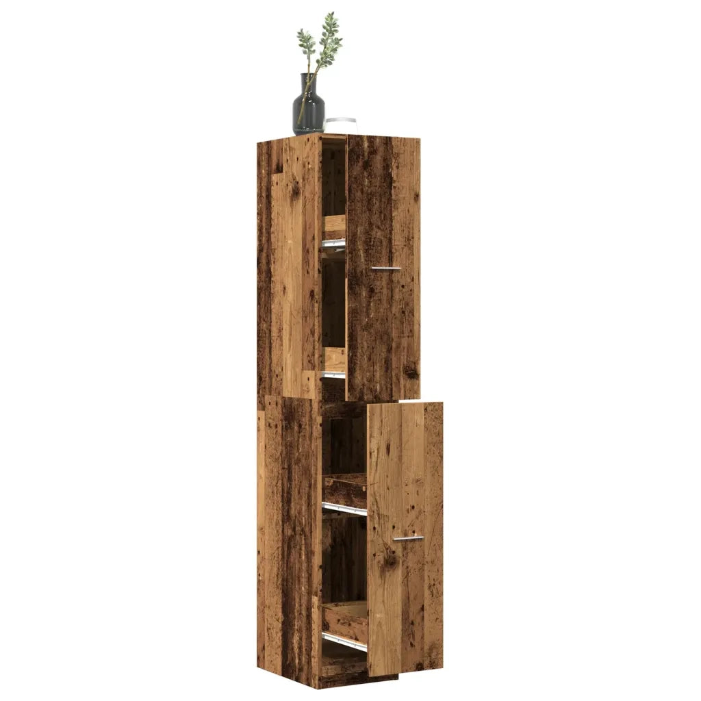 Armadietto da Farmacia Legno Vecchio 30x41x174,5 cm Truciolato 3309634